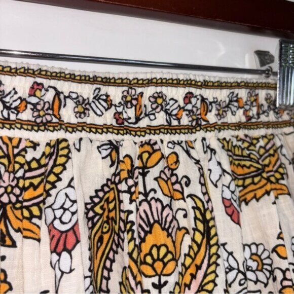 Max Studio Women’s M/L Multicolour Patterned Skirt Autumn Boho Coastal Longline - Picture 6 of 7